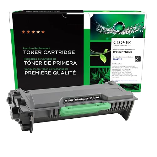 Clover Remanufactured Extra High Yield Toner Cartridge Replacement for Brother TN880 | Black