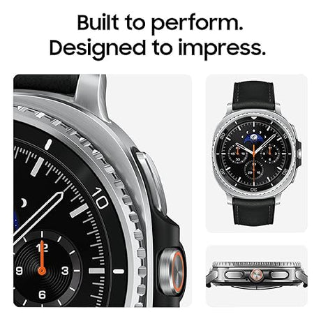 Samsung Galaxy Watch 8 Classic (2025) 46mm Bluetooth Smartwatch, Cushion Design, Rotating Bezel, Quick Button, Sleep Coaching, Running Coach, Energy Score, White [US Version, 2 Yr Warranty] (Renewed) White 46mm Bluetooth Watch8 Classic