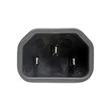 IEC C14 to IEC C7 Power Cord Adapter - 10A, 250V, Black C14 to C7