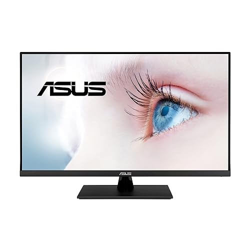 ASUS 31.5” 2K Monitor (VP32AQ) - WQHD (2560 x 1440), IPS, 100% sRGB, HDR10, 75Hz, Speakers, Adaptive-Sync/FreeSync, Low Blue Light, Eye Care, VESA Mountable, Frameless, DisplayPort, HDMI, Tilt,BLACK 31.5" IPS QHD 75Hz Freesync HDR Monitor