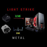 BLOODY B318 8-Key Light Strike (Lk) Semi Optical Mechanical Gaming Keyboard – 9 Dedicated Macro Keys - 3 Color LED Backlit – 8 Lk Black Switch