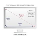 Kantek Secure-View Blackout Privacy Filter, Fits 27-Inch Widescreen LCD Monitors, 16:9 Apect Ratio (SVL27W) 27 Widescreen (16:9 Ratio)