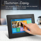 Aluratek 7 WiFi Digital Photo Frame with Touchscreen IPS Display, 8GB Built-in Memory, 1024 X 600, 16:9 (AWDMPF107F), Black 7 Black