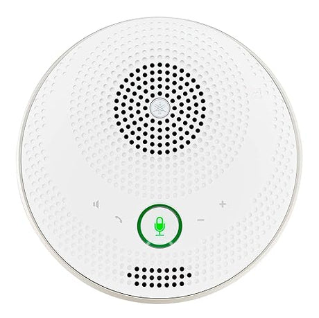 YAMAHA YVC-200 Portable USB & Bluetooth Speakerphone, Hold Meetings Anywhere, Noise Reducing Conference Phone with 10-Hour Rechargeable Battery Life White