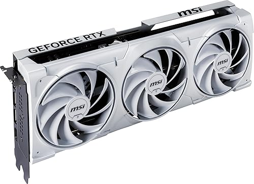MSI Gaming RTX 5080 16G Ventus 3X OC White Graphics Card (16GB GDDR7, 256-bit, Extreme Clock TBD MHz, DisplayPort x 3 2.1a, HDMI 2.1b, NVIDIA Blackwell Architecture)