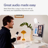 Elgato Wave Neo – USB Condenser Microphone, Tap to Mute, for Gaming, Streaming, Meetings, Voice Recording on Teams/Zoom/OBS/Twitch/YouTube & more, Plug-’n-Play, Works on Laptop, PC, Mac, iPad, iPhone