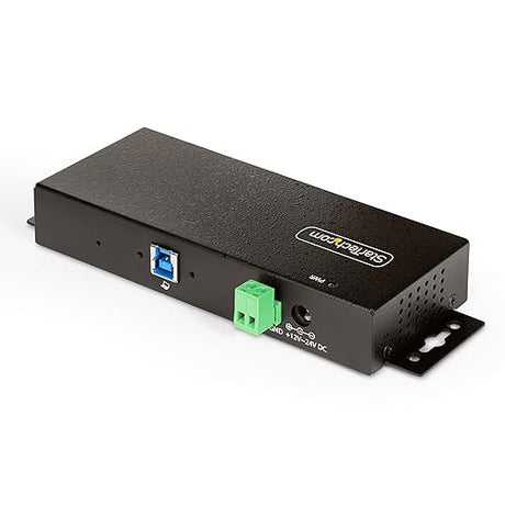 StarTech.com 7-Port Managed USB Hub with 7X USB-A, Heavy Duty with Metal Industrial Housing, ESD & Surge Protection, Wall/Desk/Din-Rail Mountable, USB 3.0/3.1/3.2 Gen 1 5Gbps (5G7AINDRM-USB-A-HUB)