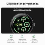 Google Pixel Watch 3 (41mm) - Android Smartwatch with Heart Rate Tracking, Advanced Running from Fitbit, Fitness Insights, 24-Hour Battery - Matte Black Aluminum Case - Obsidian Band - Wi-Fi Obsidian 41mm Wi-Fi