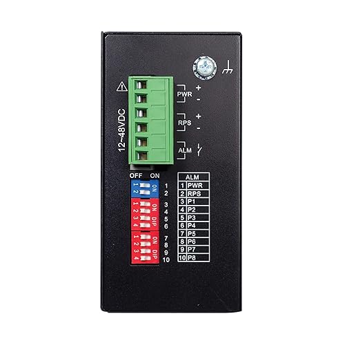 Tripp Lite 8-Port Industrial Gigabit Ethernet Switch with Ethernet/IP Quality of Service (EIP QoS), 1000 Mbps, Unmanaged, DIN Rail Mounting, -40° to 75°C Temperature Range, 3-Year Warranty (NGI-U08A) Unmanaged 8-Port EIP QoS