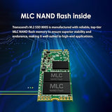TRANSCEND TS128GMTS800S 128GB SATA III 6Gb/s MTS800 80 mm M.2 Solid State Drive 128 GB MTS800S