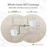 ASUS ZenWiFi AX Hybrid(XC5) AX3000 + MoCA 2.5 Mesh WiFi 6 System (2pk) - Whole Home Coverage up to 3,500 Sq.Ft. & 4+ Rooms for Thick Walls, AiMesh, Lifetime Security, Easy Setup