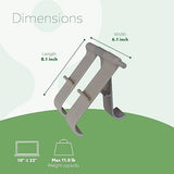 R-Go Tools Treepod, Ergonomic Adjustable Laptop and Tablet Stand, Bio-Based Wood Fibre, Modular Design, White