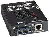Transition Networks 10/100 Bridging 10/100Base-TX to 100Base-FX Media