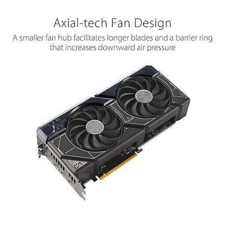 ASUS Dual GeForce RTX™ 4070 Super OC Edition Graphics Card (PCIe 4.0, 12GB GDDR6X, DLSS 3, HDMI 2.1, DisplayPort 1.4a, 2.56-Slot Design, Axial-tech Fan Design, Auto-Extreme Technology, and More)