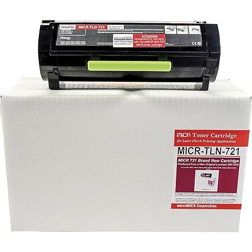 microMICR MICR Toner Cartridge - Alternative for Lexmark - Black (MICR-TLN-721)