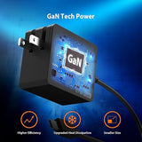 j5create 65W GaN PD USB-C Foldable Mini Charger with HP DC Converter, Suitable for MacBook Pro/Air M2/M1, Dell XPS, HP, iPad Pro, Steam Deck, Laptops, Galaxy S22/S21/S20 (JUP1565)