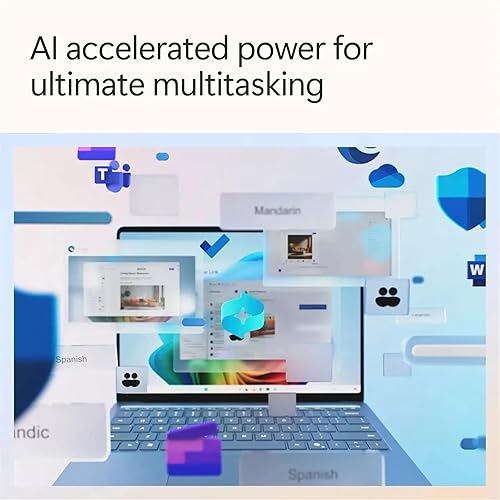 Microsoft Surface Laptop 7 Copilot+PC 13.8 Touchscreen Snapdragon X Plus 16GB RAM 1TB SSD, Sapphire (Renewed)