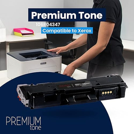 Premium Tone Replacement for Xerox B210 106R04347 High Yield Black for B205 MFP, B205/NI, B210, B215 MFP