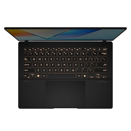 ASUS Vivobook S 14 OLED Slim Laptop, AMD Ryzen AI 9 365(10 Cores), 24GB, 512GB SSD, Customizable RGB Keyboard, Neutral Black, M5406WA-DS76 Ryzen AI 9 | 24GB | 512GB