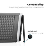 MP Mobile Pixels Portable Laptop Screen Levstand, Height Adjustable Ergonomic Monitor Stand, Foldable Laptops Holder, Ventilated Laptop Mount (Black)