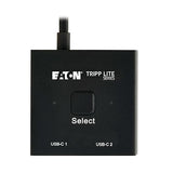 Tripp Lite 2x1 Bi-Directional USB-C Switch, 10 Gbps Data Transfer, 8K@60Hz or 4K@120Hz Video, 100W PD Charging, USB 3.2 Gen 2, HDCP Passthrough, No Software Needed, 3-Year Warranty (U415-002-BDS)