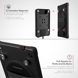 Wireless Charging Magnetic Case – CTA Digital Wireless Tablet Case and Docking Station Metal Wall Mount and Plate with Magnets for iPad 10th Gen. 10.9-inch - Black (PAD-ICCWALL109)