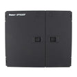 Panduit FWME2 2-Door 2-Adapter Panel Wall-Mount Enclosure, Black