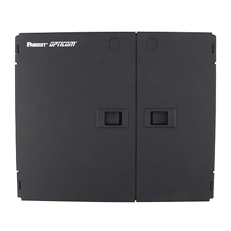Panduit FWME2 2-Door 2-Adapter Panel Wall-Mount Enclosure, Black