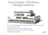 Cisco Catalyst 1300-16T-2G Managed Switch, 16 Port GE, 2x1GE SFP, Limited Lifetime Protection (C1300-16T-2G)