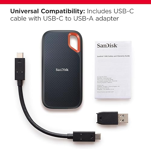 SanDisk Extreme SDSSDE61-2T00-G25 2 TB Portable Solid State Drive - External