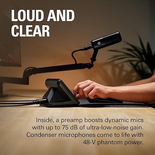 Elgato XLR Dock – for Stream Deck +, XLR-to-USB Mic Interface, Customizable Audio Mixer, 75 dB Gain/Phantom Power/Clipguard – Mac/PC, Stream Deck Not Included