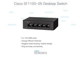Cisco SF110D-05 Unmanaged Switch, 5 Ports 10/100, Limited Lifetime Protection (SF110D-05-NA)