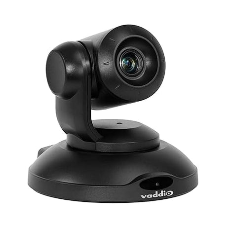 Vaddio EasyIP 10 PoE Powered and 1080p/60 Full PTZ Camera, Black
