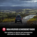 Cobra HHRT50 Road Trip CB Radio - 2-Way Handheld Emergency Radio with Access to Full 40 Channels & NOAA Alerts, Rooftop Magnet Mount Antenna and Omni-Directional Microphone, Black, 6.3 x 2 x 1.75 HHRT50 Road Trip Handheld CB Radio