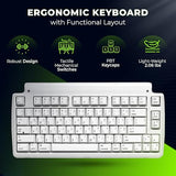 Matias Mini Tactile Pro for Mac Mechanical Keyboard (White Alps (Matias))