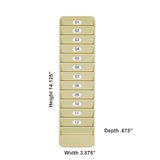 Pyramid 500-12 Badge Rack, 12 Pocket
