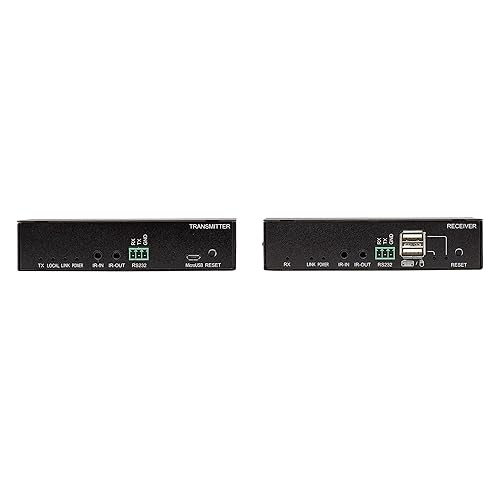 Tripp Lite HDMI Over Cat6 Extender Kit w/Power Over Cable 4K@60Hz 4:4:4 (B127E-1A1-HH), 300 Feet