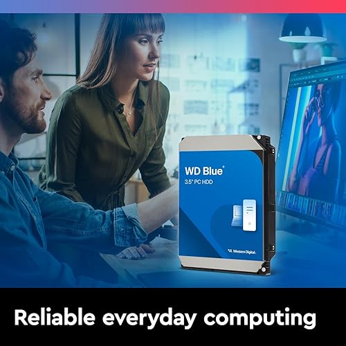 Western Digital 2TB WD Blue PC Internal Hard Drive HDD - 5400 RPM, SATA 6 Gb/s, 64 MB Cache, 3.5 - WD20EARZ Newest Generation ['2 TB']