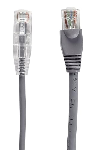 BLACK BOX C6APC28-GY-01 CAT6A 500-MHZ STRANDED ETHERNET PATCH CABLE - UNSHIELDED (UTP), CM PVC, SNAGLESS
