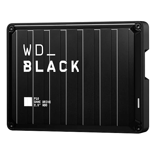 WD_BLACK 6TB P10 Game Drive, Portable External Hard Drive, Works with PlayStation, Xbox, & PC - WDBZ7D0060BBK-WESN Game Drive for PC, Playstation, & Xbox 6TB Black