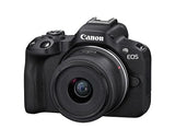 Canon EOS R50 Content Creator Kit, Hybrid Mirrorless Camera with RF-S18-45mm F4.5-6.3 IS STM Lens, Tripod Grip, Microphone, Wireless Remote Control, 24.2 MP CMOS (APS-C) Sensor, Vlogging Camera, Black EOS R50 Content Creator Kit Black