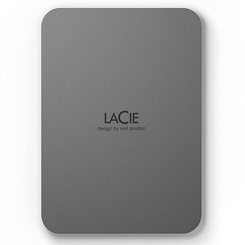 LaCie Mobile Drive Secure External Hard Drive 2000 GB Grey STLR2000400