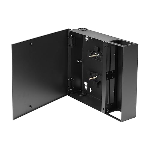 Black Box JPM401A-R2 Fiber Wall Cabinet, Open-Style, Unloaded, Accepts 4 Adapter Panels