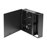 Black Box JPM401A-R2 Fiber Wall Cabinet, Open-Style, Unloaded, Accepts 4 Adapter Panels