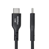 StarTech.com 1ft (30cm) USB-A to USB-C Charging Cable, Charge & Sync, 3A, USB 2.0, TPE Jacket, Black USB Charging Cord