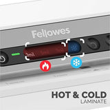 Fellowes Amaris 125 laminator Machine, School or Office use, 12.5 max Width, with 10 Jam Free Laminating Sheets