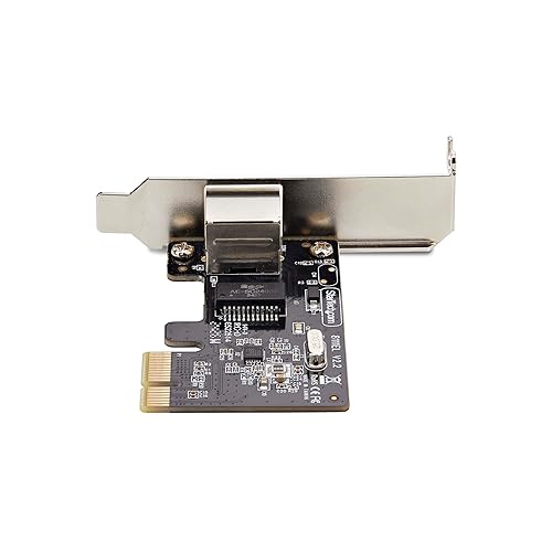 StarTech.com 1-Port Gigabit PCIe Network Adapter Card, Low-Profile NIC, PCI Express LAN Card, Realtek RTL8111H, TAA Compliant