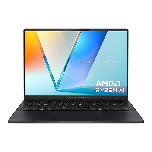 ASUS Vivobook S 14, Next-Level AI PC, 14 3K OLED Thin and Light Laptop, AMD Ryzen AI 9 365 Processor, 24GB RAM, 1TB SSD, Copilot Key, WiFi 6E, Neutral Black, M5406WA-DH71-CB