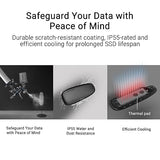 ASUS Cobble Portable M.2 NVMe® PCIe® SSD Enclosure, USB-C® 3.2 Gen 2x1, up to 10 Gbps Transfer speeds, IP55 Water and Dust-Resistance, Thermal pad, Windows 11 and macOS Support