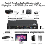 2X1 DP 4K USB 3.0 KVM